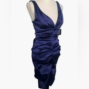 Xscape by Joanna Chen Satin Cocktail Dress Size 4
